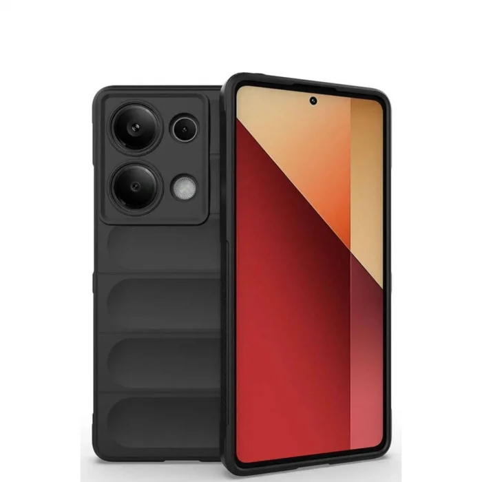BUĞZ Xiaomi Redmi Note 13 Pro 4g Kılıf Optimum Silikon - Siyah