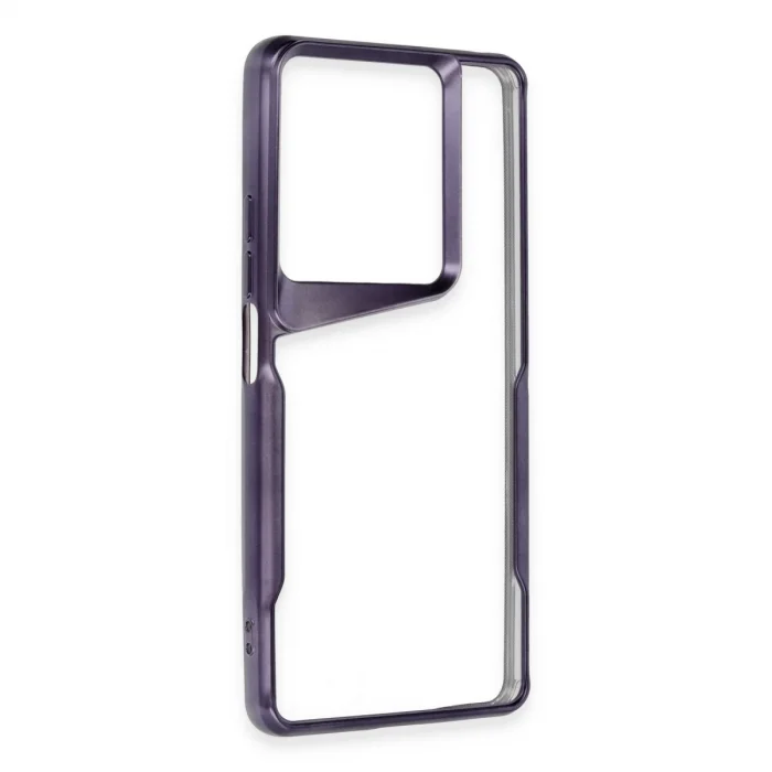 BUĞZ Xiaomi Redmi Note 13 Pro 5g Kılıf Boyi Silikon Kapak - Derin Mor