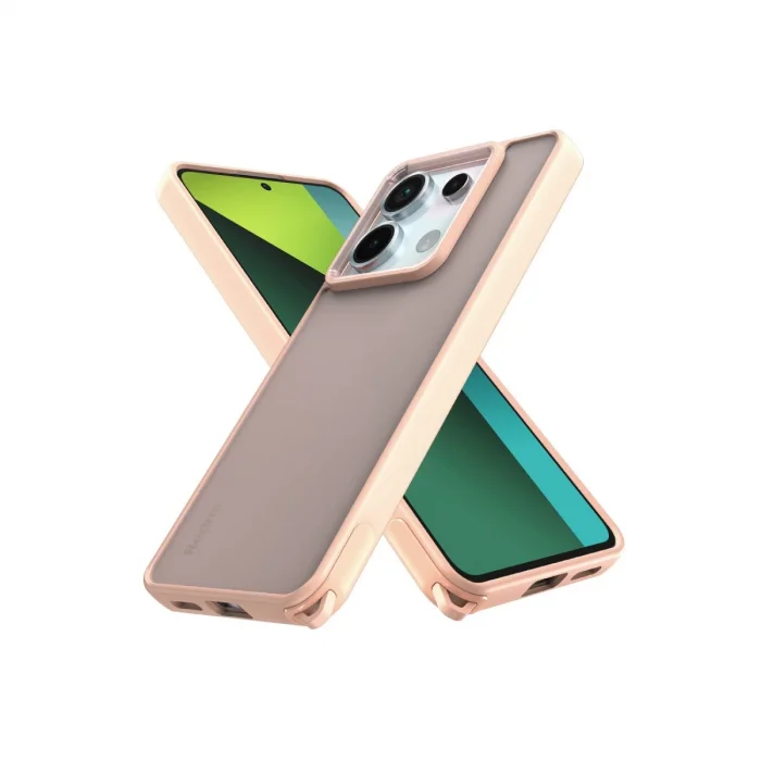 BUĞZ Xiaomi Redmi Note 13 Pro 5g Kılıf Elegant Kapak - Pudra