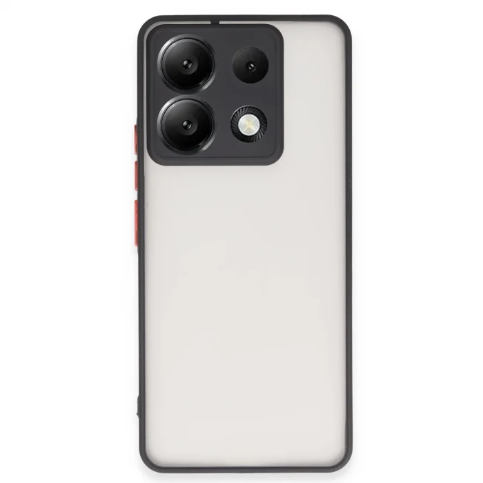 BUĞZ Xiaomi Redmi Note 13 Pro 5g Kılıf Montreal Silikon Kapak - Siyah