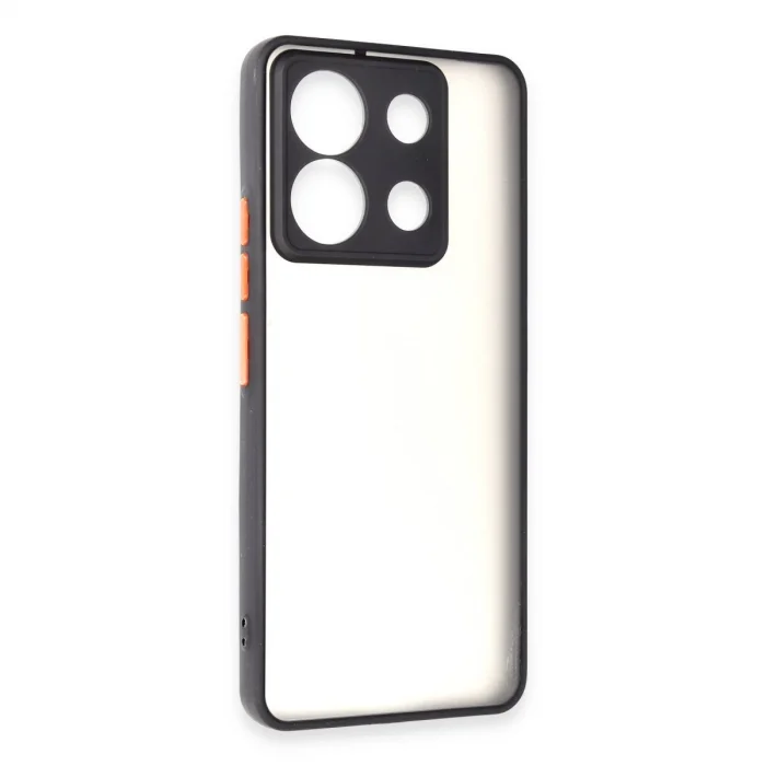 BUĞZ Xiaomi Redmi Note 13 Pro 5g Kılıf Montreal Silikon Kapak - Siyah