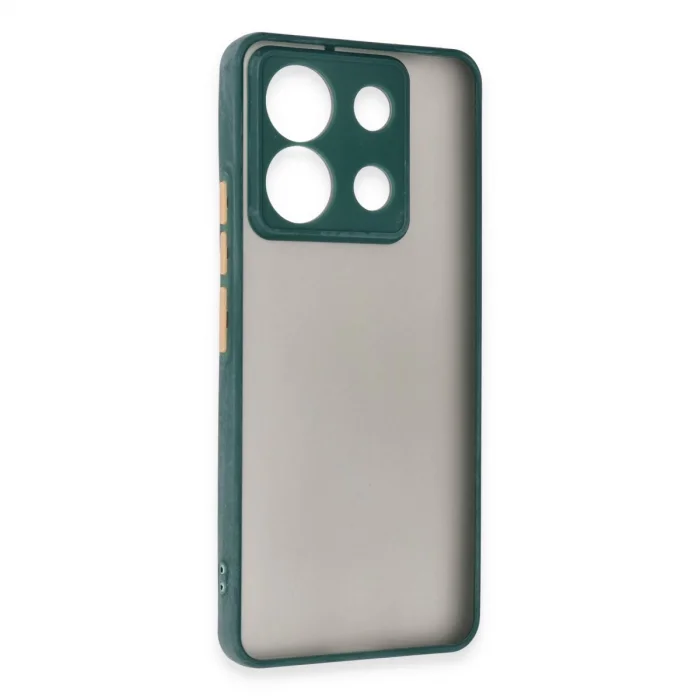 BUĞZ Xiaomi Redmi Note 13 Pro 5g Kılıf Montreal Silikon Kapak - Yeşil