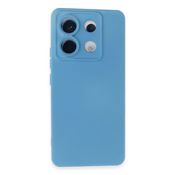 BUĞZ Xiaomi Redmi Note 13 Pro 5g Kılıf Nano İçi Kadife Silikon - Mavi