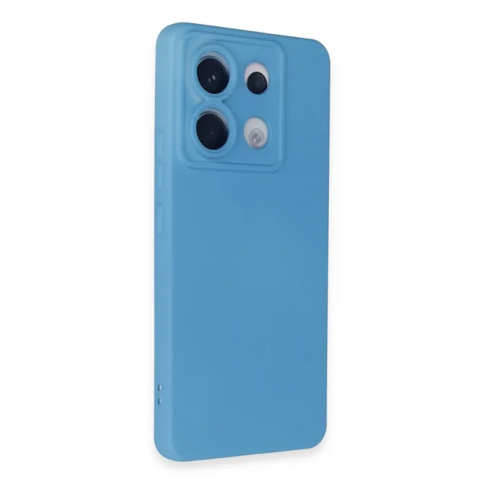 BUĞZ Xiaomi Redmi Note 13 Pro 5g Kılıf Nano İçi Kadife Silikon - Mavi