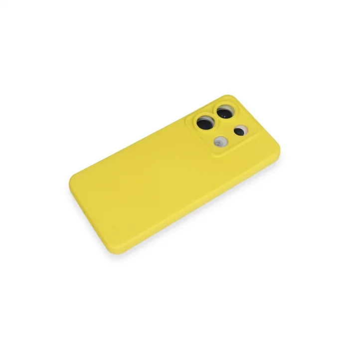 BUĞZ Xiaomi Redmi Note 13 Pro 5g Kılıf Nano İçi Kadife Silikon - Sarı