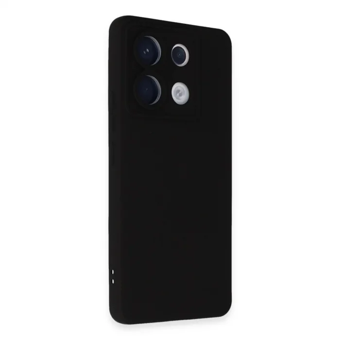 BUĞZ Xiaomi Redmi Note 13 Pro 5g Kılıf Nano İçi Kadife Silikon - Siyah