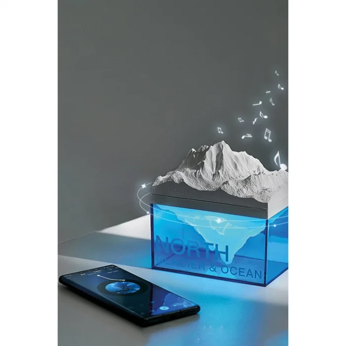 BUĞZ Z4 Kuzey Okyanus Temalı Gece Lambası Özellikli Bt Kablosuz Hoparlör - Mavi