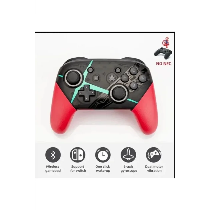 BUĞZ Nintendo Switch uyumlu kırmızı bluetooth joystick kablosuz oyun kolu - Garantisiz Garanti Süresi