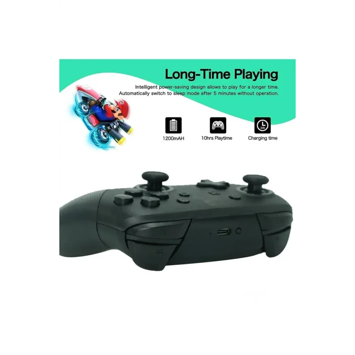 BUĞZ Nintendo Switch uyumlu siyah bluetooth joystick kablosuz gamepad oyun kolu - Elektronik