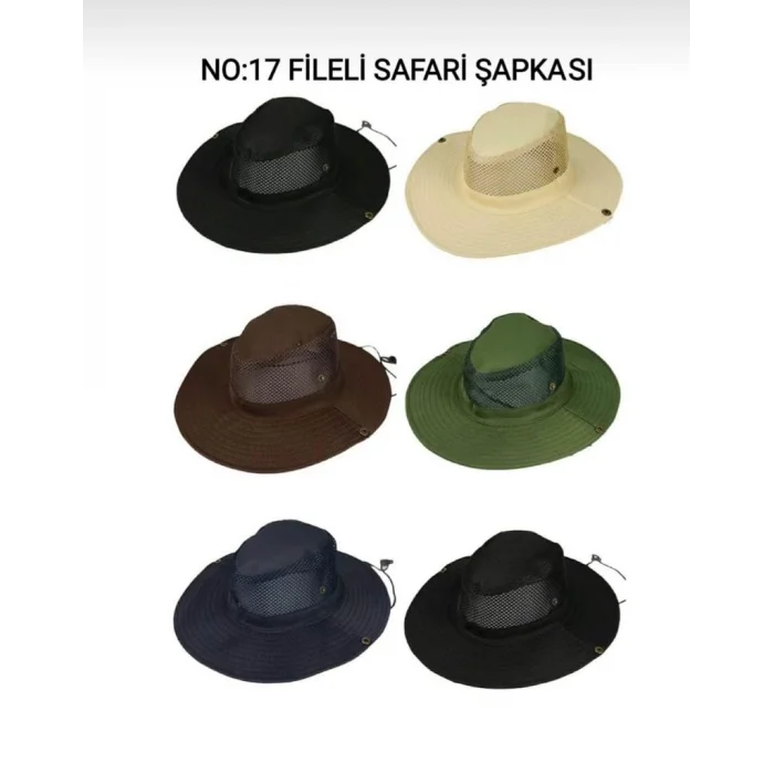 BUĞZ No-17 Fileli Safari Şapka Bx40