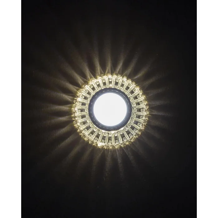  NOAS YL65 1727 Troya Led Çerçeveli 4000K Kristal Cam Spot Kasa - Priz ve Anahtar İçin Uyumlu Çerçeve