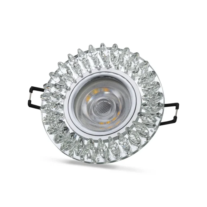  NOAS YL65 1727 Troya Led Çerçeveli 4000K Kristal Cam Spot Kasa - Priz ve Anahtar İçin Uyumlu Çerçeve