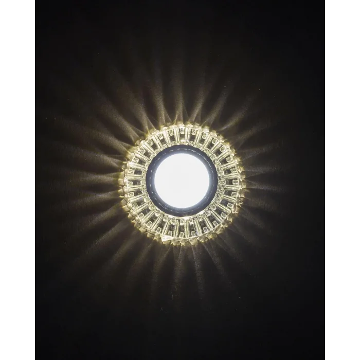 BUĞZ NOAS YL65 1727 Troya Led Çerçeveli 4000K Kristal Cam Spot Kasa - Priz ve Anahtar İçin Uyumlu Çerçeve