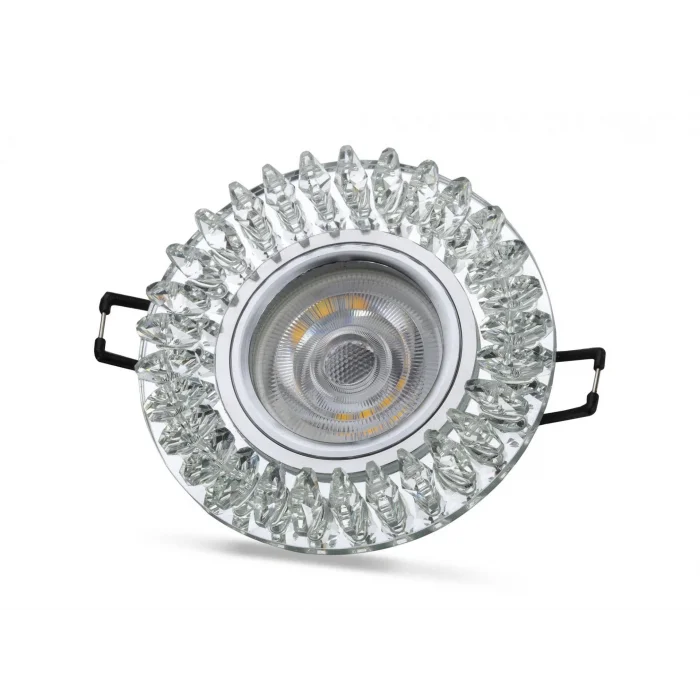 BUĞZ NOAS YL65 1727 Troya Led Çerçeveli 4000K Kristal Cam Spot Kasa - Priz ve Anahtar İçin Uyumlu Çerçeve