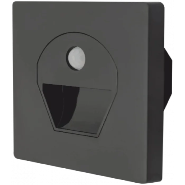  NOAS YL69 1522 1W Siyah Kasa Sensörlü Koridor Aydınlatması 3200K Gün Işığı