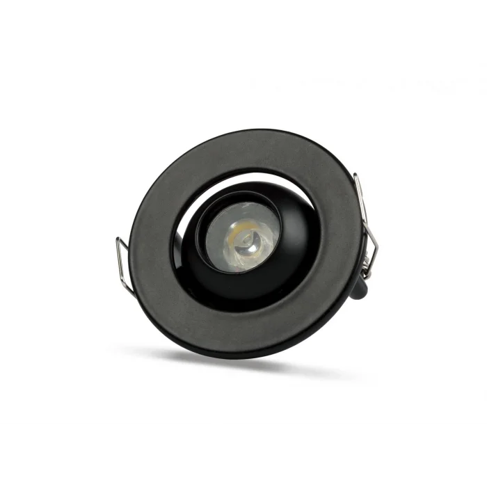 BUĞZ NOAS YL94 0201 Siyah Kasa 1W Led Spot 6500K Beyaz Işık