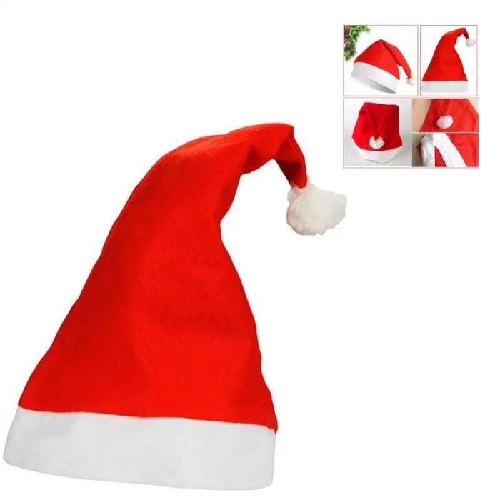 BUĞZ Noel Baba Şapkası 3 Adet Set