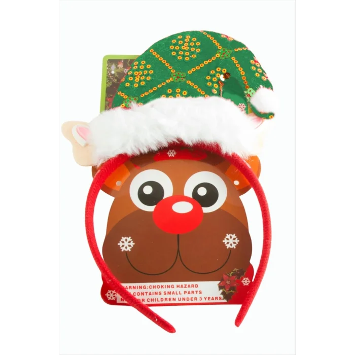 BUĞZ Noel Baba Şapkası Yılbaşı Taç