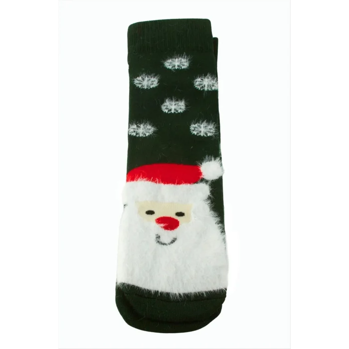 BUĞZ Noel Baba Yılbaşı Kalın Penye Çorap