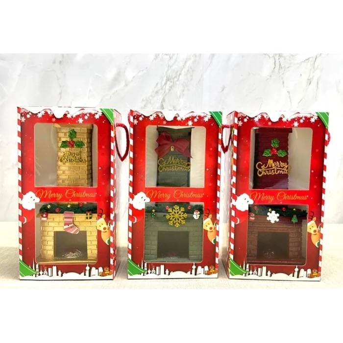 BUĞZ Noel Temalı Polyester Şömine Tütsülük İk023