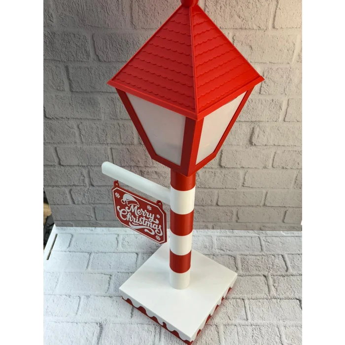 BUĞZ Noel Temalı Tabelalı Lamba Dekoratif Aydınlatma Yılbaşı Süsü - Lisinya