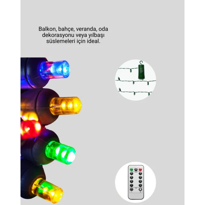 BUĞZ Noel ve Parti Dekorasyonu İçin 2x2 LED Perde Işık – 8 Fonksiyonlu - Lisinya