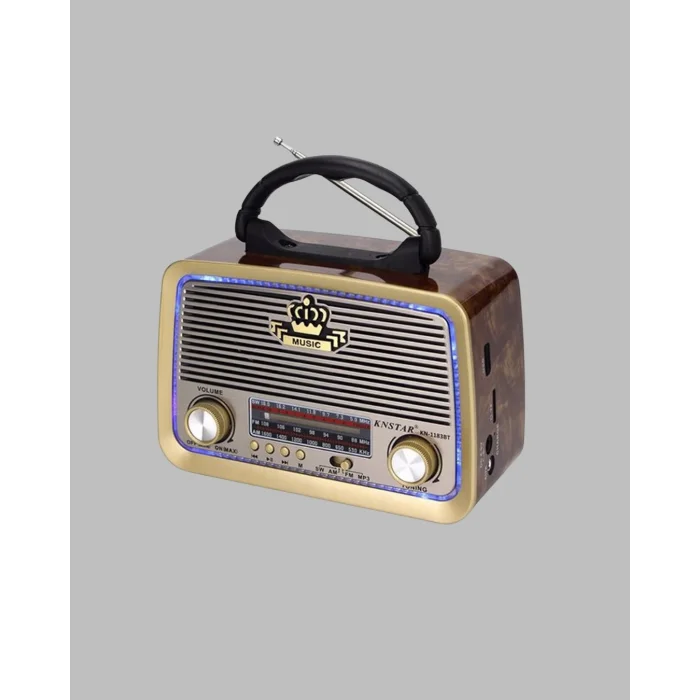 BUĞZ Nostalji Bluetooth Radyo FM AM SW Ahşap Eskitme Tasarım Yeni Nesil