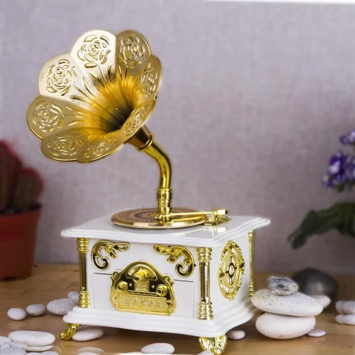 BUĞZ Nostaljik Gramofon Müzik Kutusu