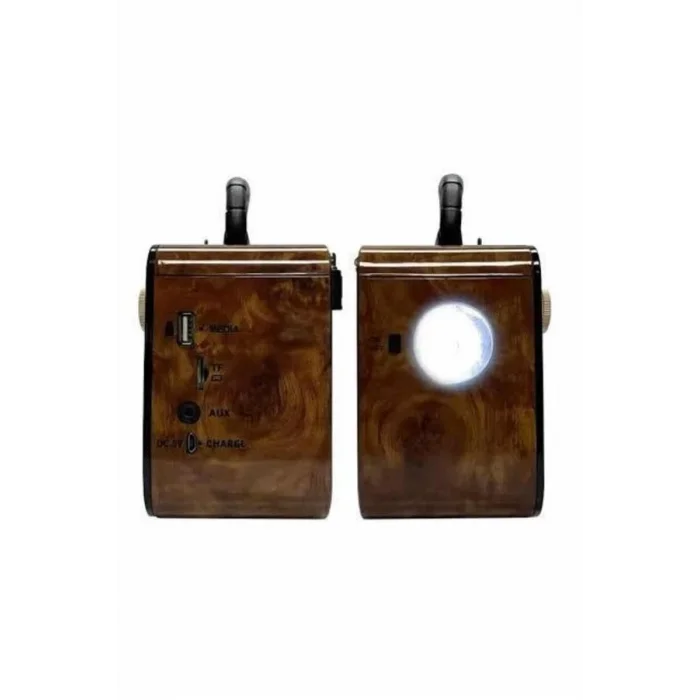 BUĞZ Nostaljik Radyo Bluetooth Bağlantılı Müzik Kutusu Ahşap - BUĞZ