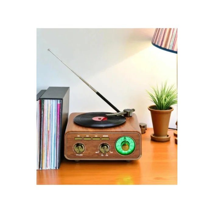 BUĞZ Nostaljik radyo Bluetooth FM USB MP3 çalar kahverengi 2 yıl garantili - Elektronik