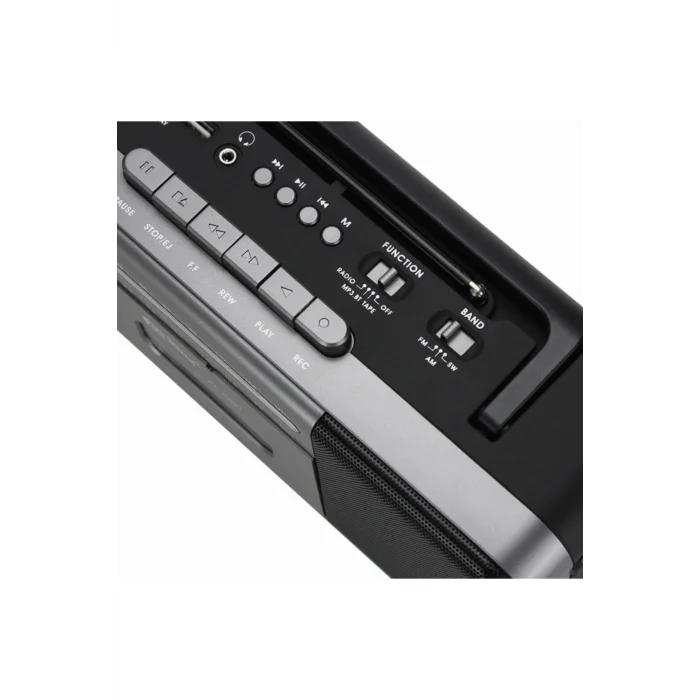 BUĞZ Nostaljik radyo FM radyo USB MP3 çalar kablosuz hoparlör Bluetooth gri 2 yıl garantili