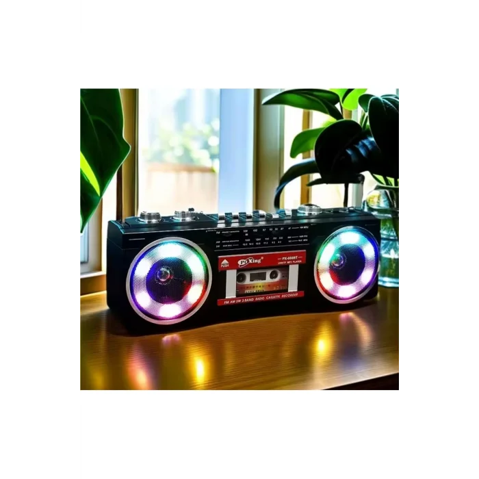BUĞZ Nostaljik radyo siyah Bluetooth özellikli FM radyo USB MP3 çalar kaset çalar 2 yıl garantili