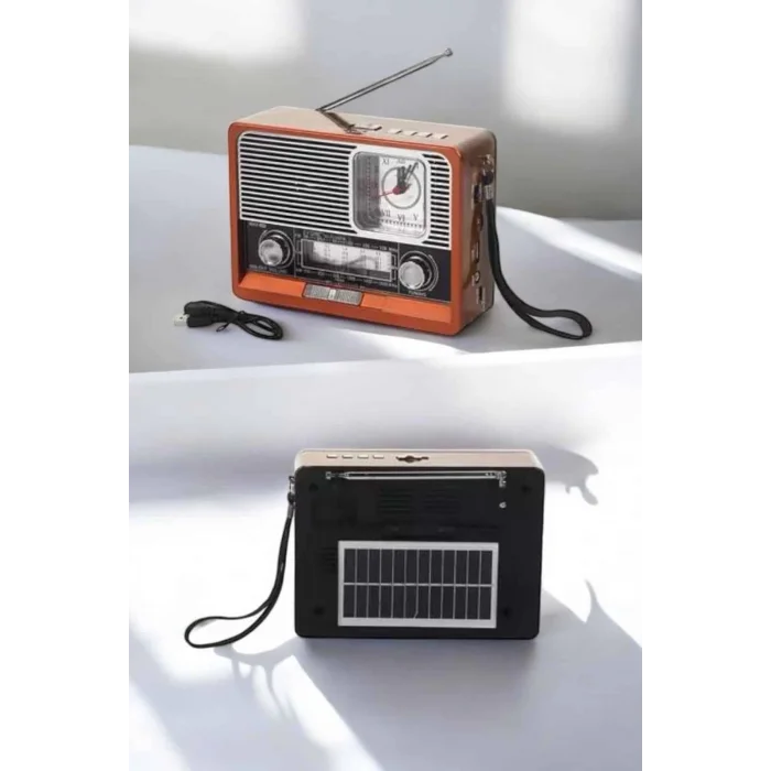 BUĞZ Nostaljik Radyo USB,AUX Ve SD Kart Girişli Bluetooth Bağlantılı