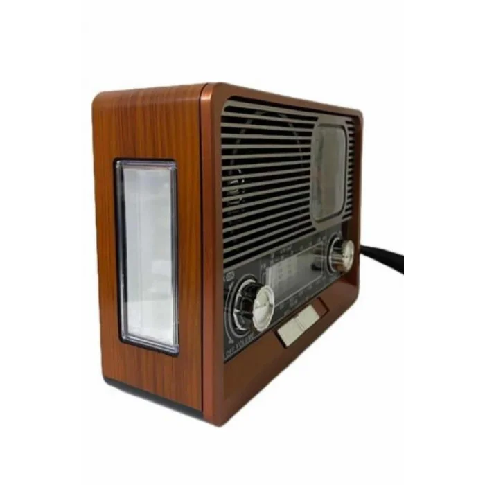 BUĞZ Nostaljik Vintage Radyo Taşınabilir Bluetooth Bağlantılı Hoparlör Radyo - BUĞZ