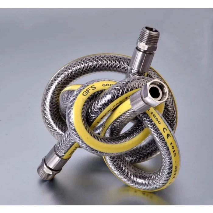  Ocak Fırın Doğalgaz Bağlantı Fleksi Extra Korumalı Hortum 2 Metre