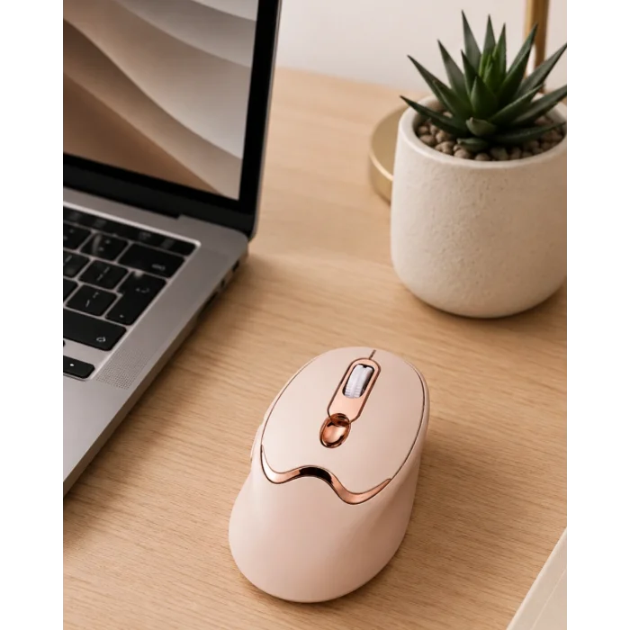 BUĞZ Ofis ve Laptop Kullanımına Uygun Şarjlı Wireless Mouse Sessiz Tuşlu