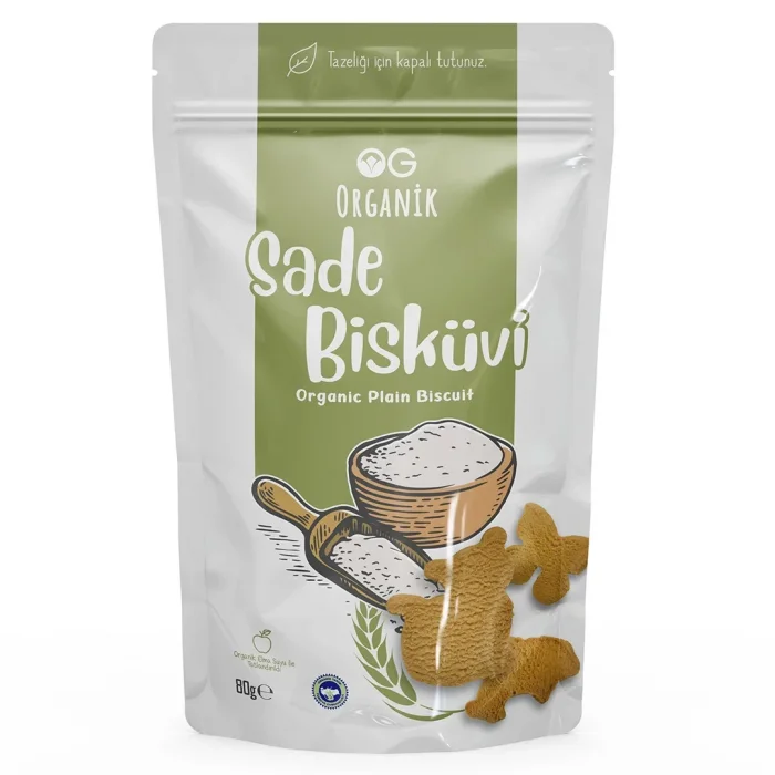 BUĞZ OG Natural Organik Sade Bisküvi (80 gr)