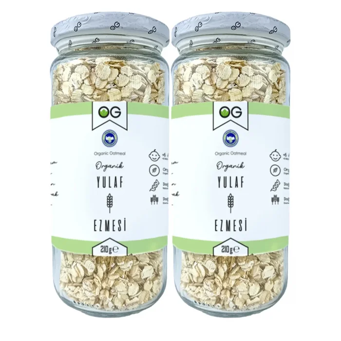 BUĞZ OG Natural Organik Yulaf Ezmesi 2li Set +6 Ay (210 gr)