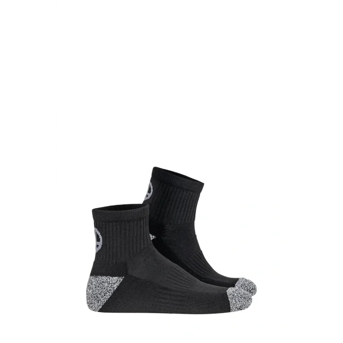 BUĞZ Oil Company Dört Mevsim Siyah  Patik Çorap Unisex Coolmax