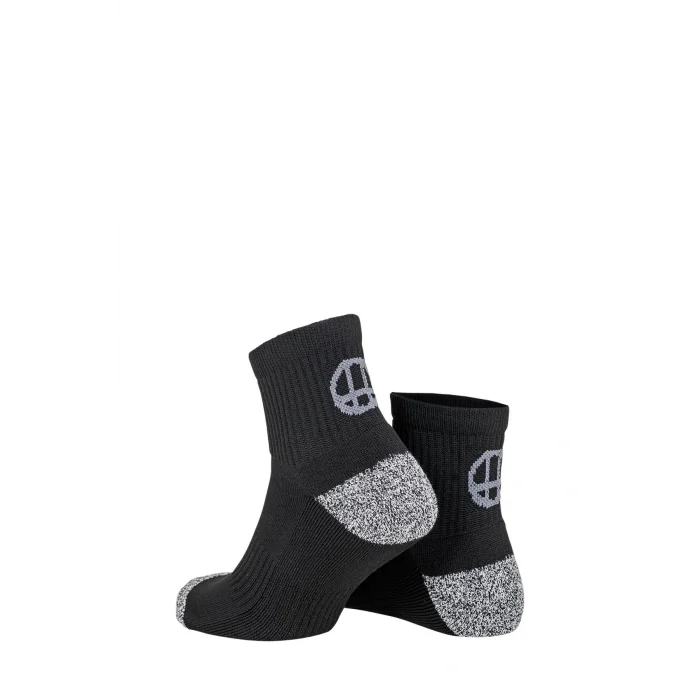 BUĞZ Oil Company Dört Mevsim Siyah  Patik Çorap Unisex Coolmax