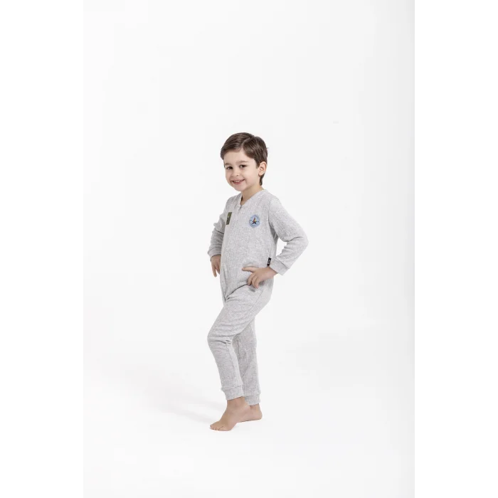 BUĞZ Oil Company Ekru Unisex Çocuk Tulum