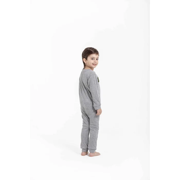 BUĞZ Oil Company Gri Unisex Çocuk Tulum