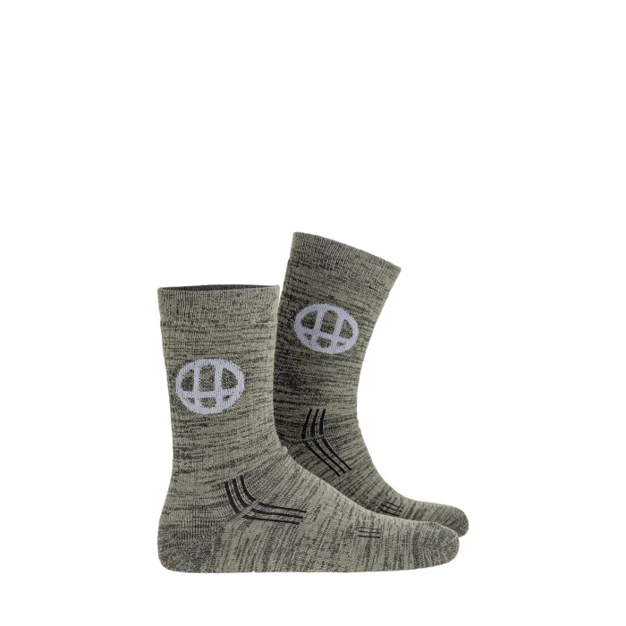 BUĞZ Oil Company Haki Termal Yün Çorap Unisex