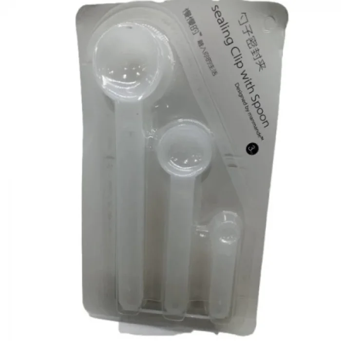  Ölçme Kaşıklı Poşet Klipsi 3lü Paket