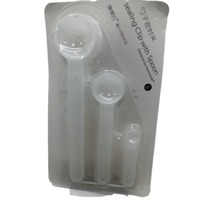 BUĞZ Ölçme Kaşıklı Poşet Klipsi 3lü Paket