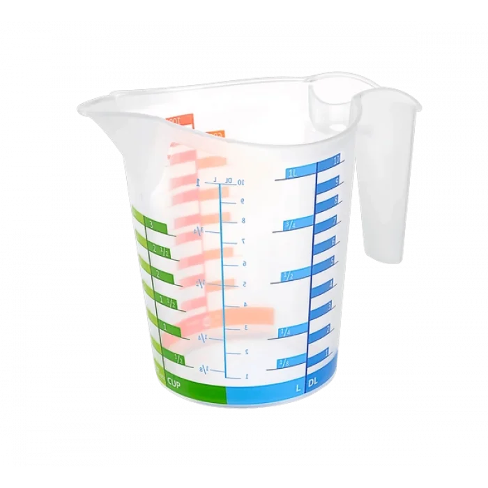 BUĞZ Ölçü Kabı Dereceli Renkli 1000 ML + 300 ML Set