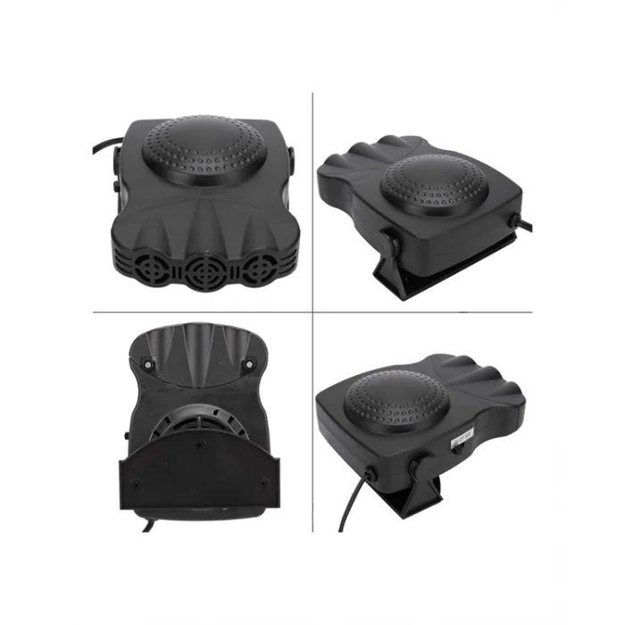  Ön Cam Buz Çözücü ve Fan | 12V Araç İçi Isıtıcı, Full Havalandırmalı, ABS Gövdeli