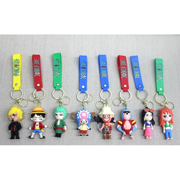 BUĞZ One Piece Karışık Karakterler Silikon Anahtarlık