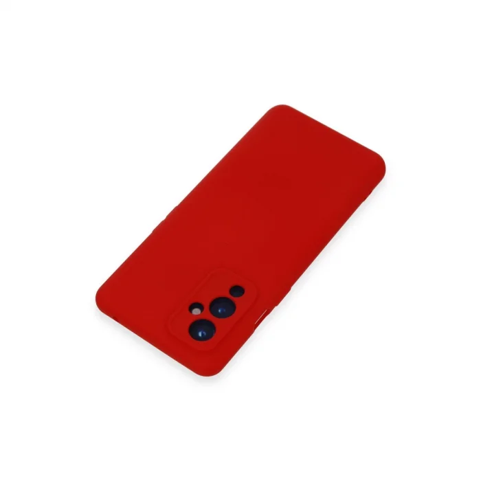 BUĞZ One Plus 9 Kılıf Nano İçi Kadife Silikon - Kırmızı