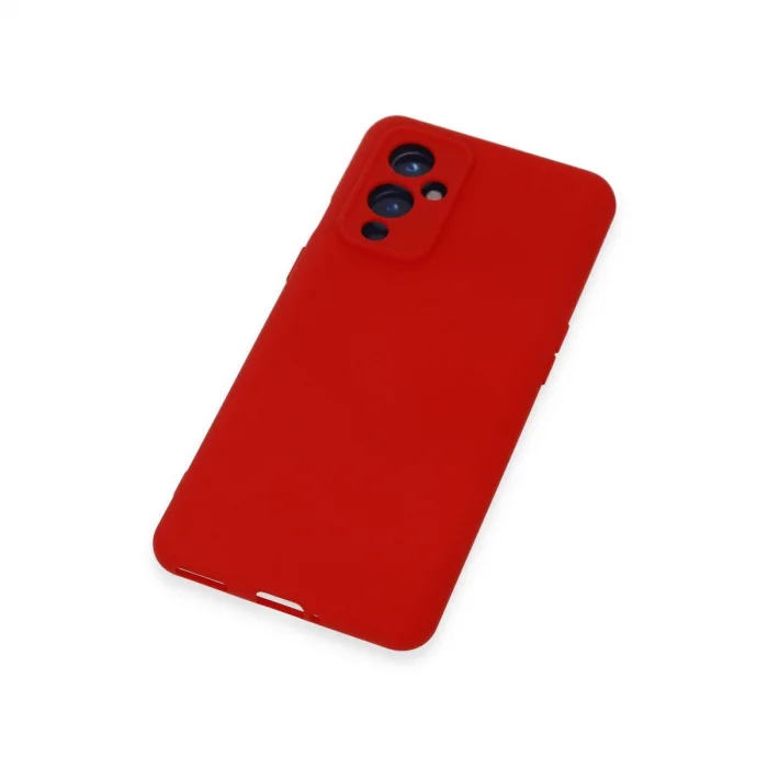 BUĞZ One Plus 9 Kılıf Nano İçi Kadife Silikon - Kırmızı
